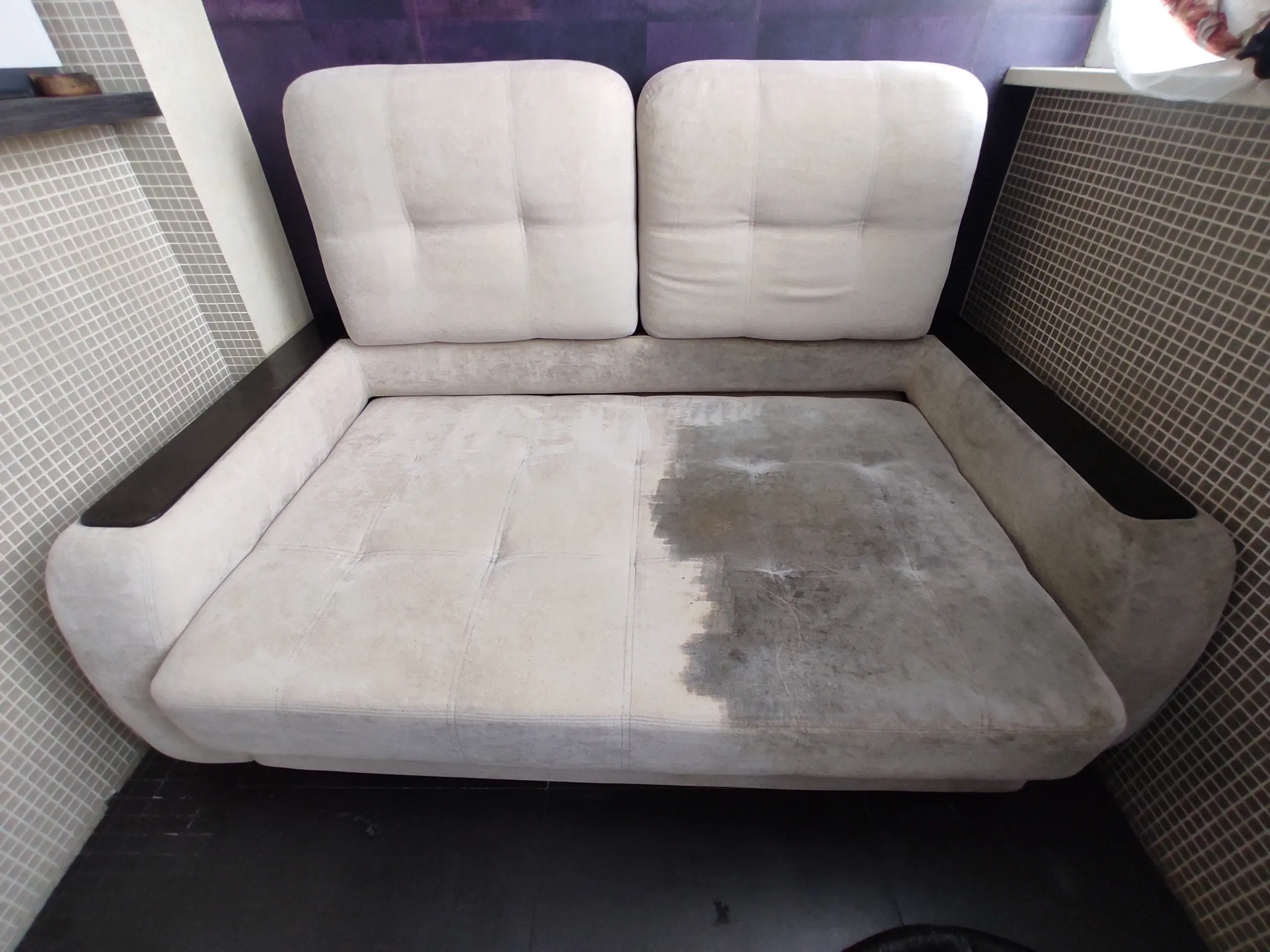 До и после уборки компании Greeny