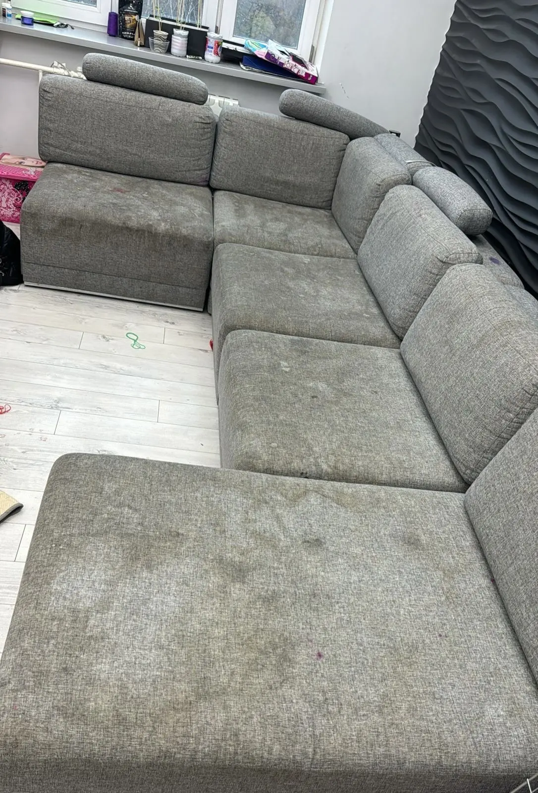 До и после уборки компании Greeny