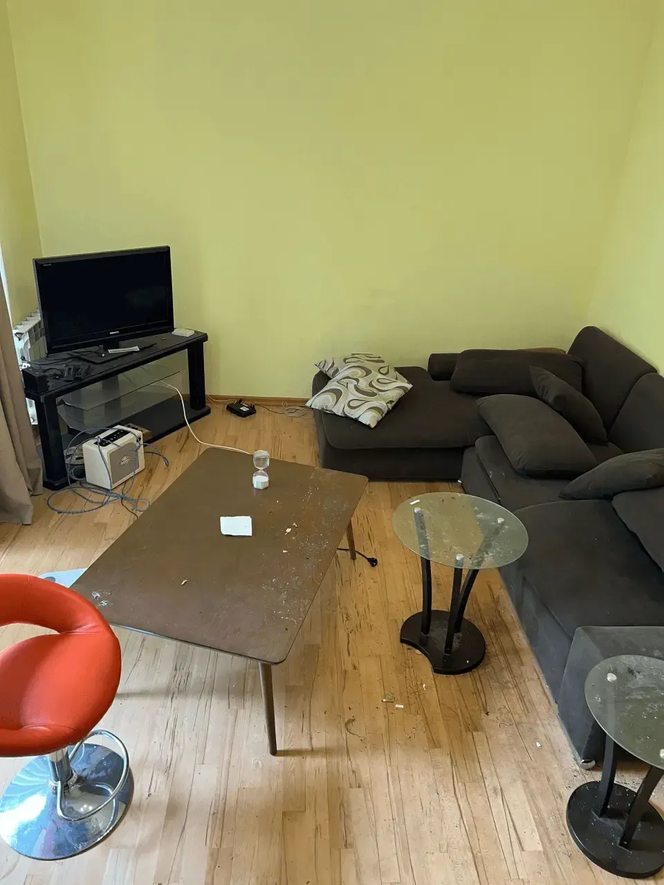 До и после уборки компании Greeny